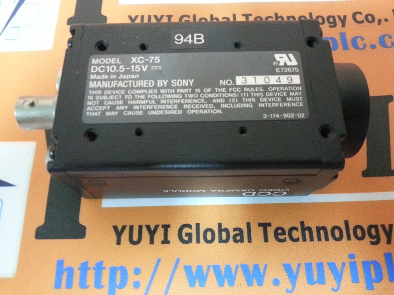 SONY CCD VIDEO CAMERA MODULE XC-75 - PLC DCS SERVO Control MOTOR
